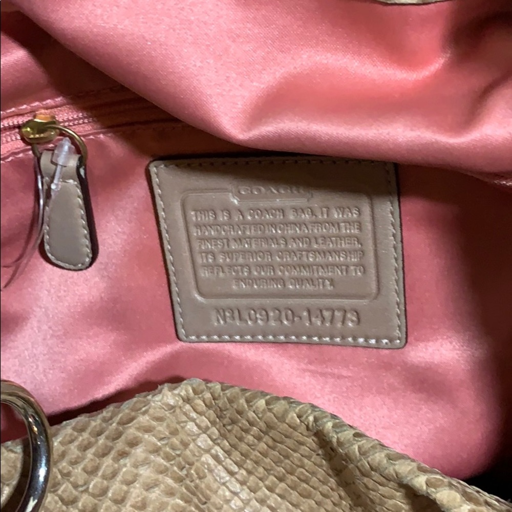 Coach Python Leather Bag - Picture 6 of 7